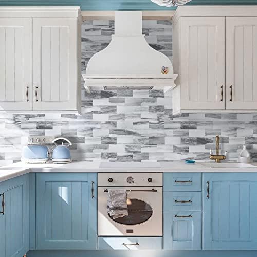 STICKGOO 10-Sheets Subway Tiles Peel and Stick Backspalsh, Gray - Image 3