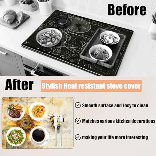 28"x20" Anti-Slip Electric Stove Top Cover - Image 2