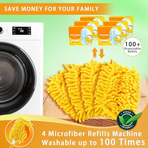 Reusable Chenille Duster Refill Compatible with Swiffer Duster - Image 3