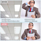 6Pcs Classroom Fluorescent Magnetic Light Covers,2x4 FT Notebook Paper - Image 5