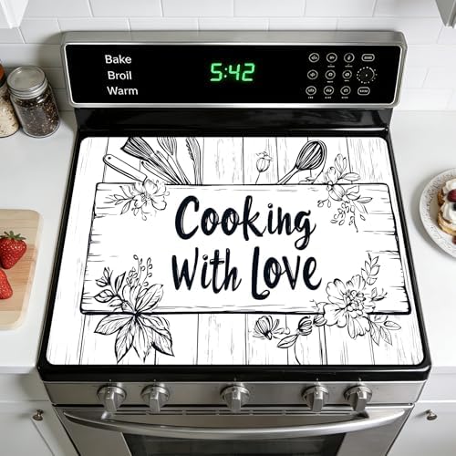 Stove Top Covers for Electric Stove: 30''×21'' Stove Mat Protective Cooktop Cover Expands Counter Area, Kitchen (MAI-CH1515-8M) by AOHMPT