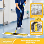 TidyBliss 36” Commercial Dust Mop for Cleaning Hardwood Floor, Laminate - Image 4