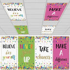 4pcs Classroom Fluorescent Magnetic Light Covers,2x4 FT Colorful Confetti by Hallswl