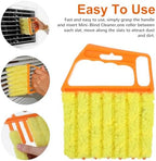 12pcs blinds cleaner tool handheld mini blind cleaner for vinyl blinds 7Finger Washable blind cleaners duster tool for Air Conditioner Window Fan Siding Dust Dirty Removable window cleaners - Image 2
