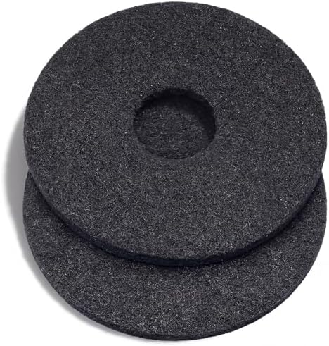 Teenyyou 2 Pcs 17" Black Floor Buffer Pads for Machine by Teenyyou