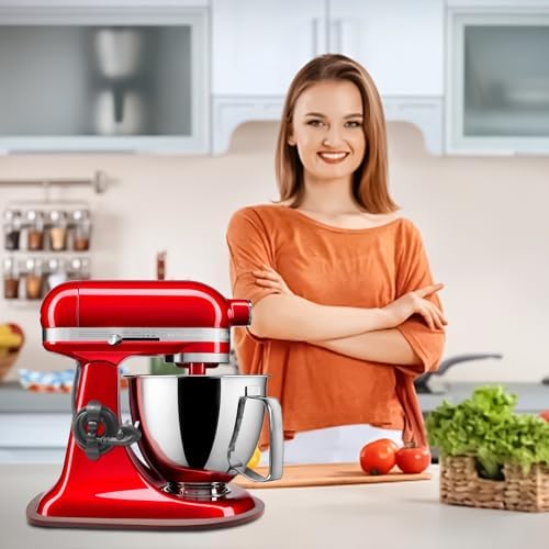 Sliding Mat for Kitchen aid 4.5-5 Qt Stand Mixer with 1Pc Cord Organizer and 3Pcs Attachment Holder for Kitchen Appliance Slider (4.5-5 Qt Bamboo and Attachment, Bright Brown) - Image 3