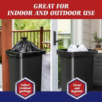 Teivio Large Black Trash Bags 55-60 Gallon 20 Count 50 Gal Garbage Bags - Image 7
