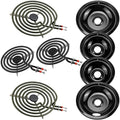 AMI PARTS 5304430149 5304430150 Porcelain Burner Drip Pan Cooktop Set by AMIPARTS