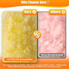 30 Count 360° Heavy Duty Duster Refills, Compatible with Swiffer Duster, Includes 1 Short Handle & 1 3 ft Extendable Handle, 4X Microfiber Cleaning Dusters, Disposable Unscented - Image 5