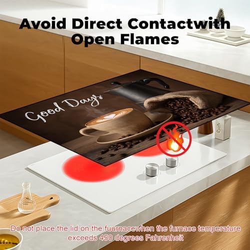 Heat-resistant Stove Top Cover - 28.5" X 20.5" Cooktop Protector Covers, Scratch-resistant Washable Pad Kitchen Countertop Mat (Green, 30" x 21") - Image 3