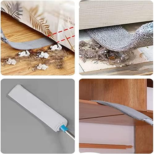 Retractable Microfiber Dust Brush Gap Mop, Multifunction Retractable Microfiber Dust Brush Gap Mop, Flexible Gap Microfiber Duster Under Appliance Dusters (2Pcs Cloth) - Image 5