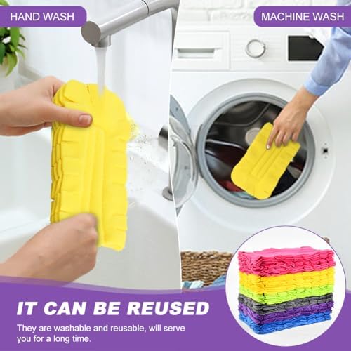 14 Pcs Microfiber Reusable Duster Refills Compatible with Swiffer Duster - Image 4