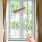 Window Cleaner Squeegee Water Absorbent Glass Door Scrubber Ergonomic Handle Cleaning Wiper for Bathroom Kitchen Balcony Home Window Cleaning Tool 33.85 in - Image 3