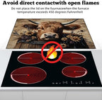 Stove Top Covers for Electric Stove: 30''×21'' Stove Mat Protective Cooktop Cover Expands Counter Area, Kitchen (Cow) - Image 3