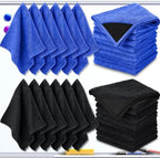 Tudomro 30 Pcs Magnetic Microfiber Cleaning Cloth, Black, Blue by Tudomro