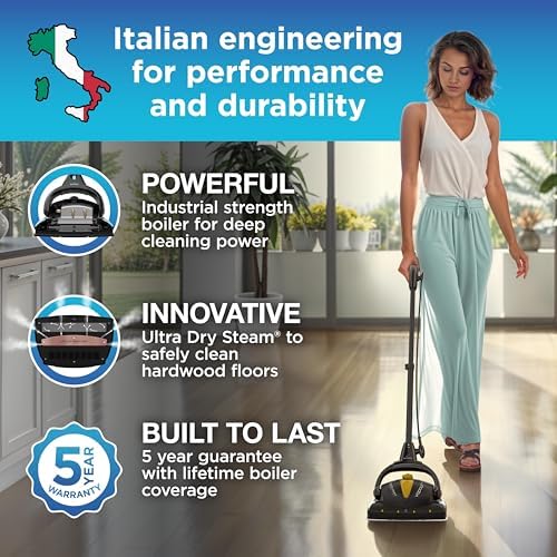 Euroflex Vapour Plus Steam Mop 18-Piece Set with Precision Floor Care Kit - Image 3