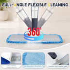 24" Spray Mop Wet Dry Heavy Duty 28oz 55" Handle 2 Pads Blue - Image 5