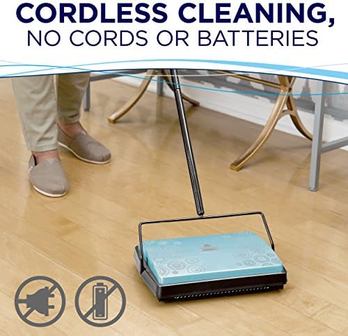 BISSELL Refresh Manual Sweeper - Pirouette, 2199,Blue - Image 3