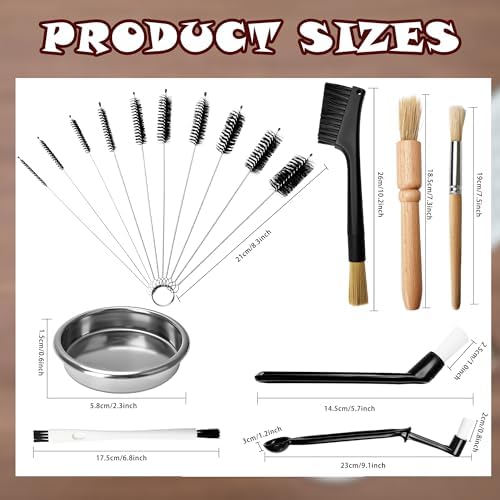 20 Pcs Coffee Machine Cleaning Brush Set Coffee Grinder Brush Espresso Machine Cleaning Barista Home Kitchen Bean Grain Scrub Tool Accessories - Image 2