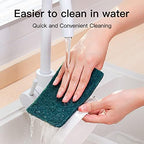 Heavy Duty Scour Pads Sponge Dish Scrubber Non-Scratch Green Reusable Household Scrub Pads for Kitchen and Dish Cleaning Tool (24Pcs) - Image 6