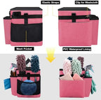 Wearable Large Cleaning Caddy Bag for Housekeepers (Rosered) - Image 5