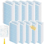 Duster Refills Compatible with Swiffer Duster, Heavy Duty Multi Surface Duster Replacement with 2 Extra Handle for Cleaning Furniture, Blinds, Ceiling Fans and Car (BLue-100Pack) by Hlmsyurx