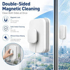 6-in-1 Magnetic Window Cleaner, 2027 Upgraded Double Sided Glass Cleaning Tool with Strong Magnets, Dual-Action Window Wiper with Anti-Fall Rope for Home Car Office，Fits 8-15mm Glass - Image 2