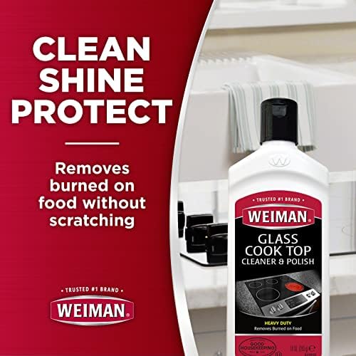 Glass Cooktop Heavy Duty Cleaner and Polish - 20 Ounce - Non-Abrasive No Scratch Induction Glass Ceramic Stove Top Cleaner and Polish (20 Oz Single (2-Pack)) - Image 3