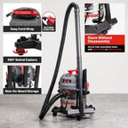 Shop-Vac 5 Gallon Ultra Quiet Shop Vacuum Wet and Dry, 4.5 Peak HP, 5430542 - Image 7