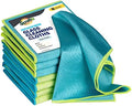 SCRUBIT Microfiber Cloths for Glass [8 Pack] – Lint Free Window Cleaning Cloth for Mirrors, Eyeglasses, Windows, Shower Glass Doors – Reusable and Washable Polishing Towels - 16” x 16” by SCRUBIT