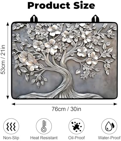 Stove Top Cover for Glass Electric Stove (Tree, 30" x 21") - Image 2