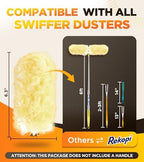 REKOPI 60 Count Heavy Duty Duster Refills Compatible with Swiffer, Multisurface 360° Larger Size Dusters with 4X Microfibers, Unscented Disposable Dusters for Cleaning Home, Blinds, Fans(Only Duster) - Image 4