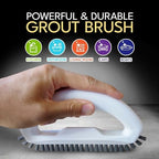 Grout Brush with Stiff Nylon Bristles, Heavy Duty Hand Grout Scrub Brush for Cleaning Baseboards, Floor, Corners, Tiles, Shower, Bath Tub, Floor, Tiles and Other Surfaces - Image 2