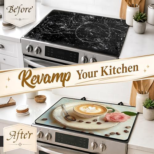 Stove Top Cover,28.5"L x 20.31"W,Heat Resistant Cooktop Protector Mat - Image 4