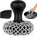 316L Chainmail Scrubber Cleaner Kit - Chain Scrubber with Long Grip Handle by ZYLARK
