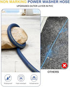 Pressure Washer Hose 50ft 4800PSI Non Marking 3/8’’ 4-Layer Structure - Image 3