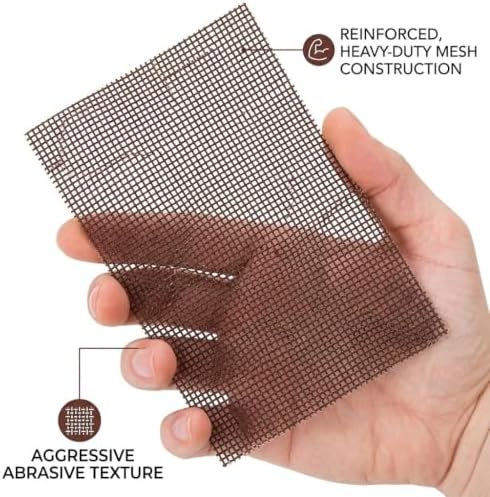 [100 Pack] Grill Cleaning Screens-Griddle Scraping Cleaner Mesh, Removal of Tough Stain on BBQ Grills, Cooktops and Stove Tops for Restaurant, Bars and Home Use (100) - Image 5