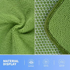 KinHwa Dish Cloths for Washing Dishes with Scrub Side, Microfiber Dish Rags - Image 2