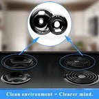 Black Stove Drip Pans for Whirlpool Amana Set of 4-3 6 in 1 8 inch - Image 7