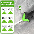 Goopreen 5 in 1 Caulking Tool Silicone Caulking Grout Removal Sealant Finishing Tool with Stainless Steel Head, 6 Replaceable Pads, Gap Seam Repair Kit for Kitchen Bathroom Sink Toilet Caulking - Image 4