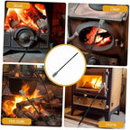 Mobestech Charcoal Ash Scraper with Aluminum Handle for Oven and Grill - Image 6