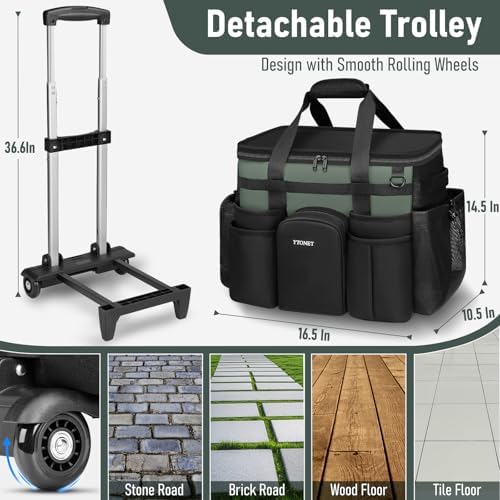 Ytonet XXL Rolling Cleaning Caddy, Large Cleaning Caddy with Wheels - Image 4