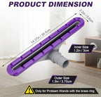101446 EZ Glide Floor Tool for ProTeam Backpack Vacuums 10 QT & 6 QT and Hoover Commercial C2401 - 1.5″ Nut-Coupling Wand Fit — Multi-Surface Nylon Brush Head for Hard Floor & Low-Pile Carpe,14″ - Image 2