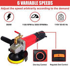 Wet Polisher with 4'' Diamond Polishing Pad Tools Kit, Variable Speeds, 860W/110V Wet Buffer, Low-noise Buffing Machine for Concrete / Stone Countertop, Floor Surface, Marble, Ceramic Tile - Image 4