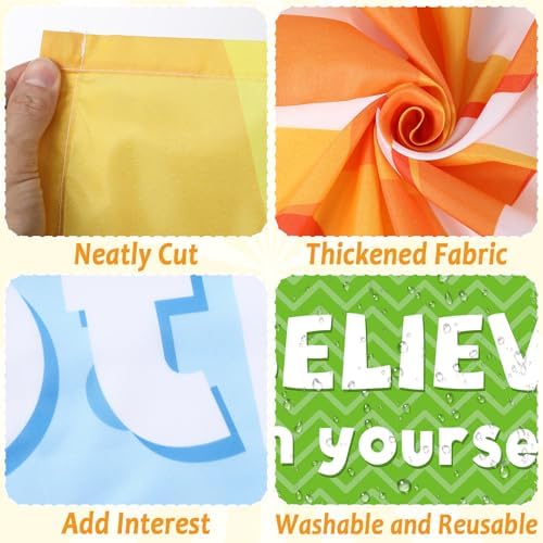 6 Pcs Fluorescent Light Covers with 60 Magnets Decorative for Classroom Ceiling Light 4 x 2 Feet Magnetic Lights Covers Filter Easy Install for Office Hospitals & Home Drop Ceiling Supplies (Positive) - Image 3