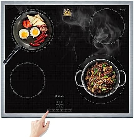Cook's Aid Induction Cooktop Protector Mat 20.4x30.7 In, (Magnetic) Electric Stove Burner Covers Antiscratch as Glass Top Stove Cover (Translucent Black A, 20.4x30.7 In) by CooksAid