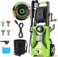 5000 PSI Adjustable Electric Pressure Washer, 2026 New Power Washer Pressure Adjustable (2500PSI-5000PSI) with 23ft Hose, 4 Nozzle and Detergent Tank for Cars, GFCI Protection, Upgraded Green by ImdotDirect