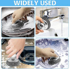 Stainless Steel Wool Scrubber with 2 Replacement Pads - Clean Metal Pans, Pots, Grills & More - Image 7