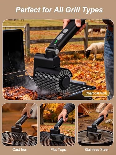 Electric Grill Brush, Cordless Automatic BBQ Grill Cleaner - Image 6