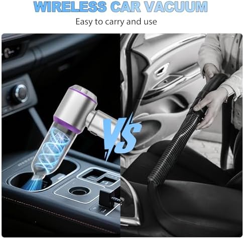 Cordless Handheld Car Vacuum, 22000PA Strong Suction Mini Vacuum, 100000 RPM Brushless Motor, 4-in-1 Portable Vacuum for Car Detailing, Pet Hair, Home, Office, Sofa, Carpet, Stairs, Couch - Image 6